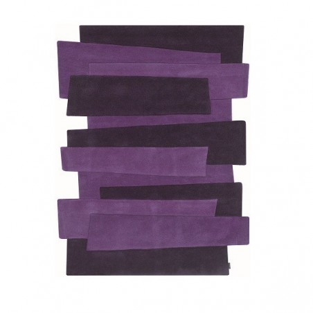 Tapis Contemporain Pebbles par Angelo violet en laine Tapis Contemporain Pebbles par Angelo violet en laine