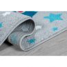 Tapis Enfant gris avec une fusée