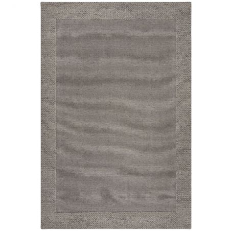 Tapis de salon tendance Rue motif tresses Gris