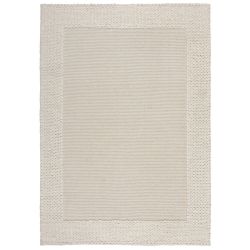 Tapis de salon tendance tressé Naturel