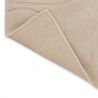 Tapis en pure laine Romantic Magnolia Crème Beige moderne végétal