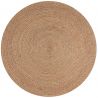 Tapis rond en jute Capri corail