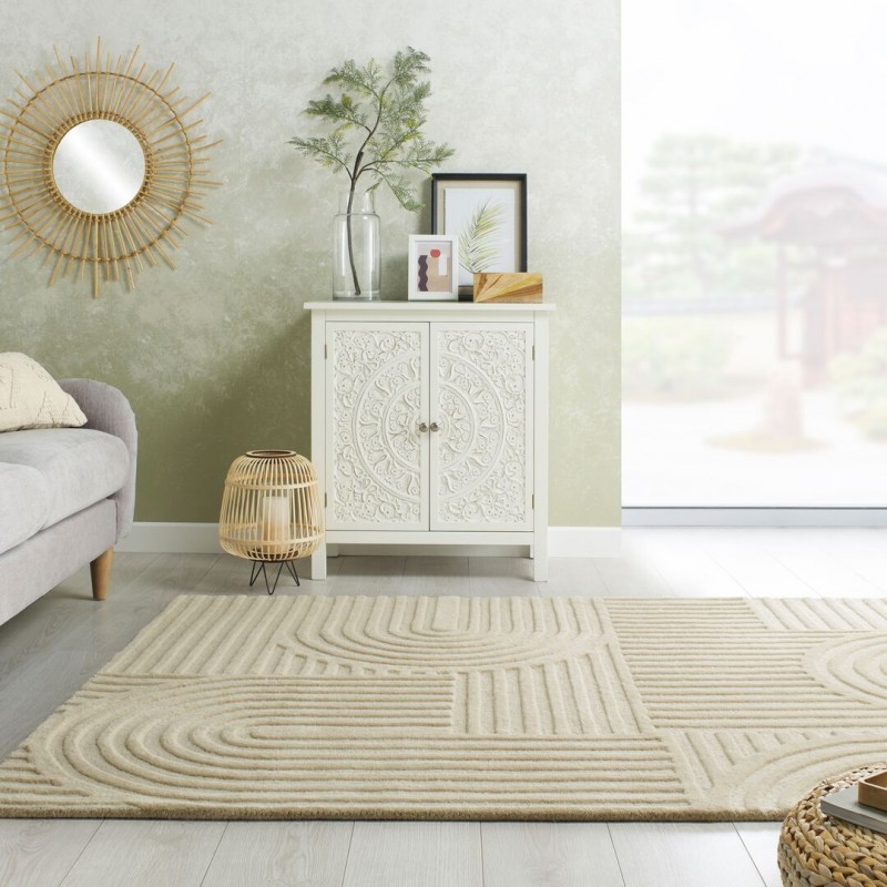 Tapis Zen garden beige