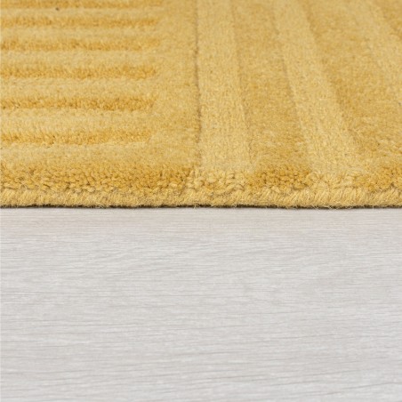 Tapis design 3D zen garden Ocre finition