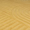 Tapis design 3D zen garden Ocre zoom