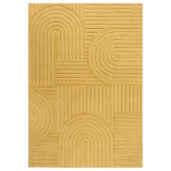 Tapis design 3D zen garden Ocre