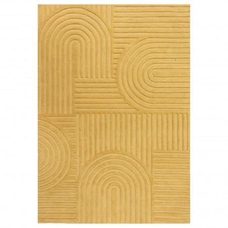 Tapis design 3D zen garden Ocre