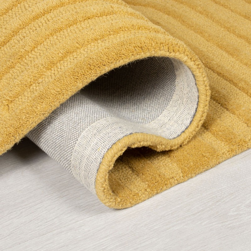 Tapis design 3D zen garden Ocre Pli