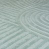 Tapis design 3D zen garden Bleu Céladon zoom