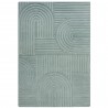 Tapis design 3D zen garden Bleu Céladon