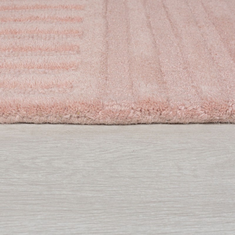 Tapis design 3D zen garden Blush Rose Finition