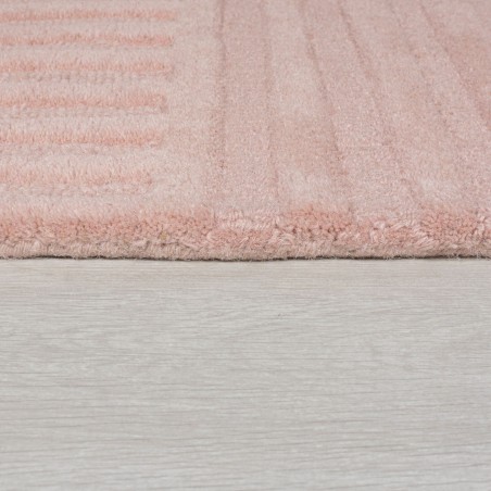 Tapis design 3D zen garden Blush Rose Finition