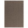 Tapis tendance Bogota Black Lattice en coton et jute