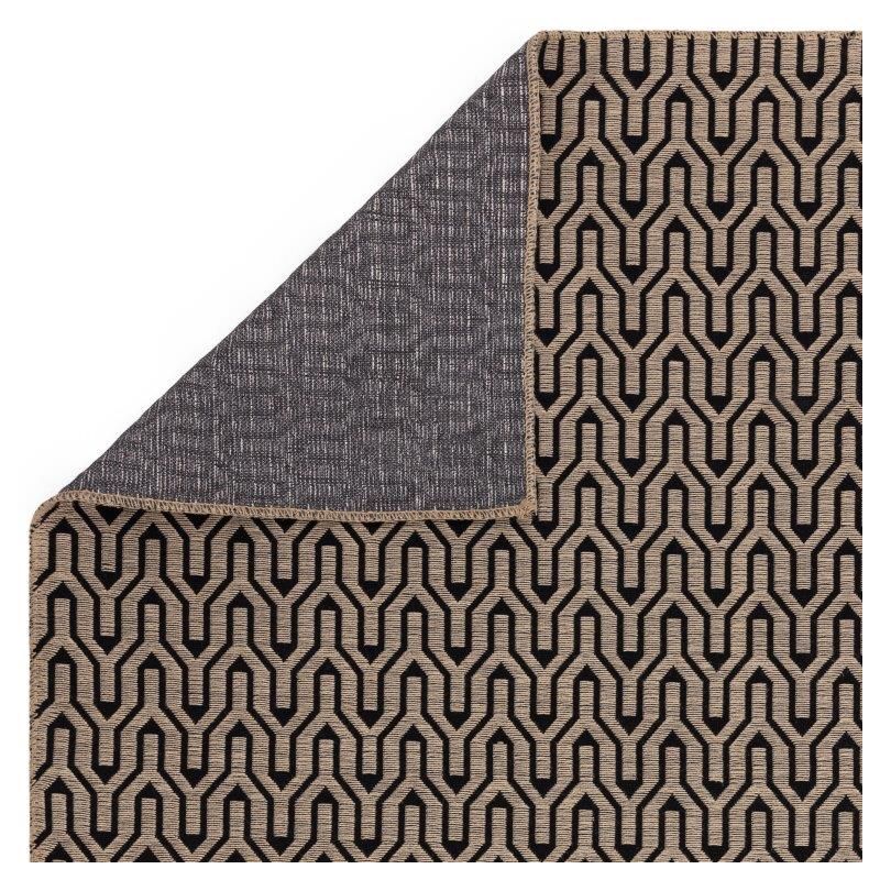 Tapis Bogota Black Lattice Pli