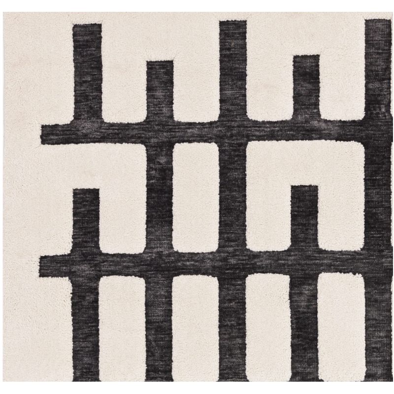 Tapis Valongo Junction Charcoal Ivory zoom