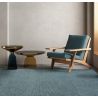 Tapis Bleu motifs beige Mioma Ambiance