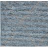 Tapis Bleu motifs beige Mioma zoom