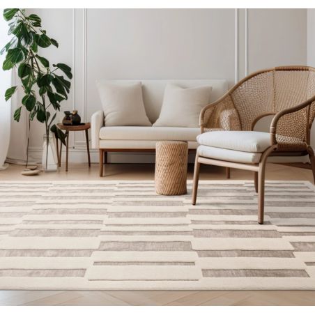 Tapis Valongo Natural Ivory Tile Ambiance Tapis Valongo Natural Ivory Tile Ambiance