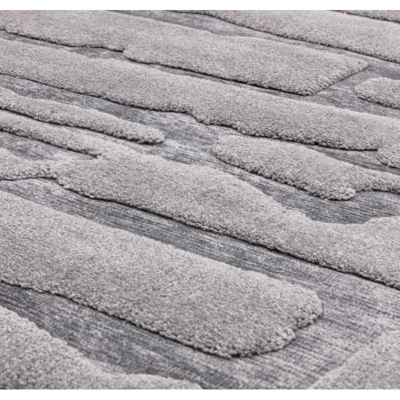 Tapis Valongo Charcoal Path  zoom texture