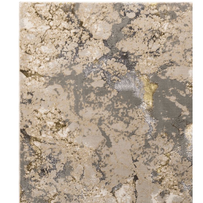 Tapisde salon contemporainpolyester Galaxy Gris et Beige Angara