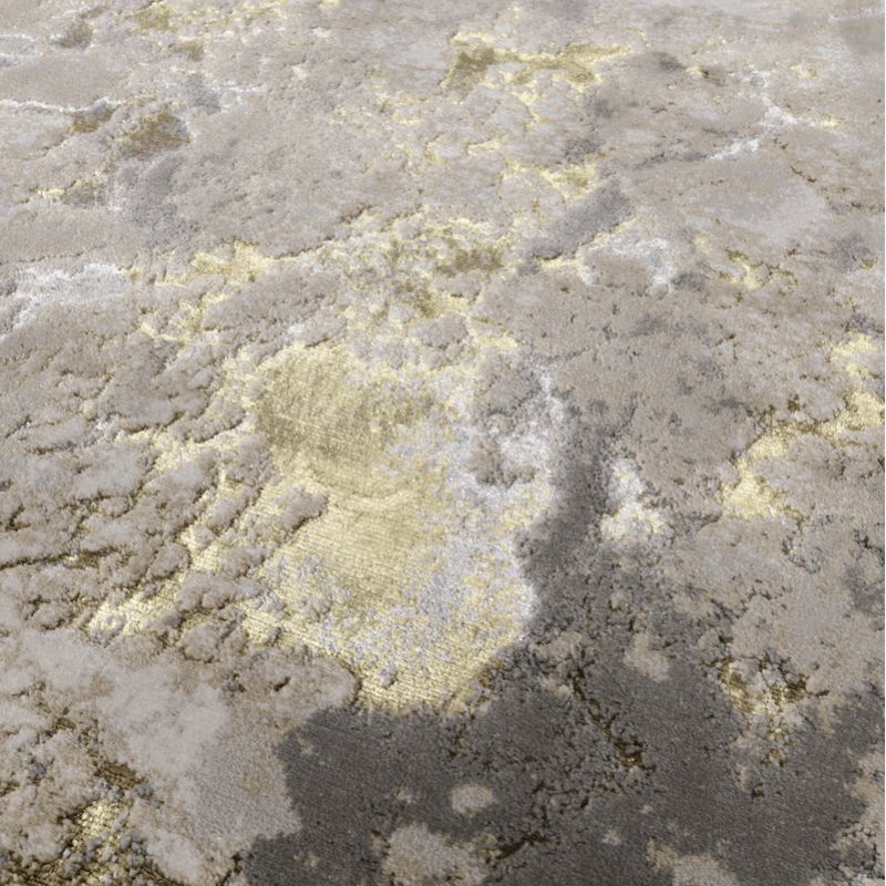 Tapisde salon contemporainpolyester Galaxy Gris et Beige Angara