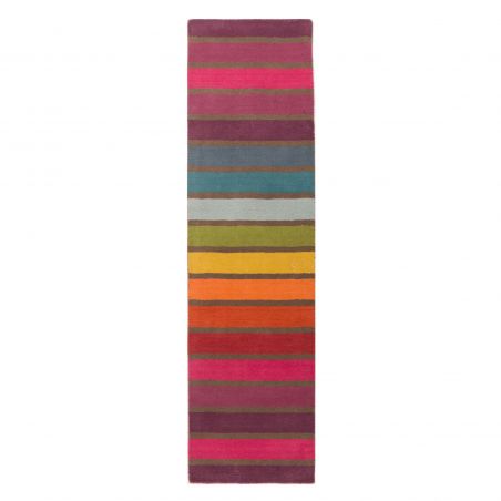 Tapis de couloir coloré en pure Laine Multicolore Candy