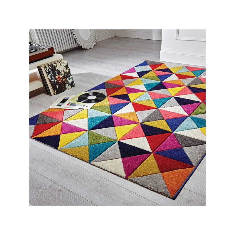 Tapis en laine multicolore Samba par Flair Rugs 