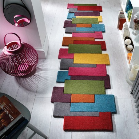 Tapis design Collage déstructuré 100% laine Multicolore par Flair Rugs Tapis design Collage déstructuré 100% laine Multicolore par Flair Rugs