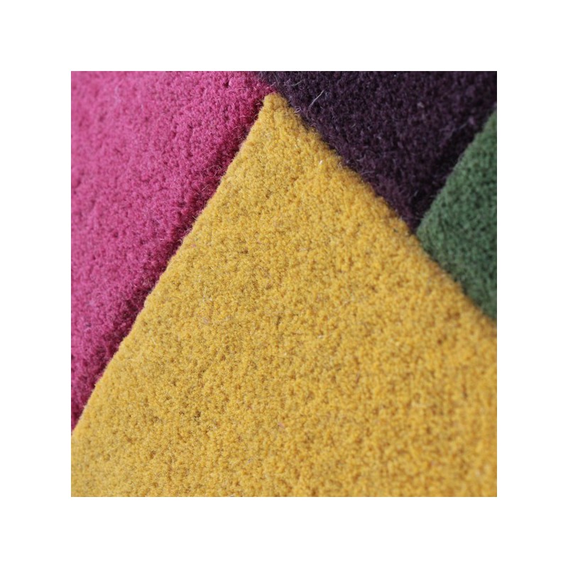 Tapis design Collage déstructuré 100% laine Multicolore par Flair Rugs