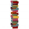 Tapis couloir original 100% Laine Multicolore Collage