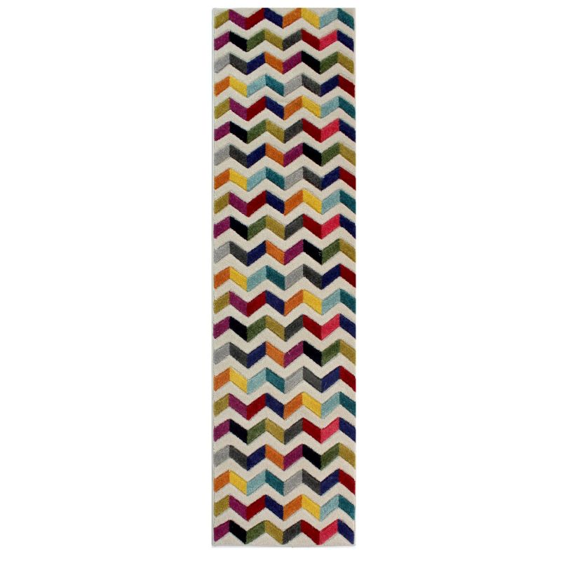 Tapis couloir entree Multicolore Bolero