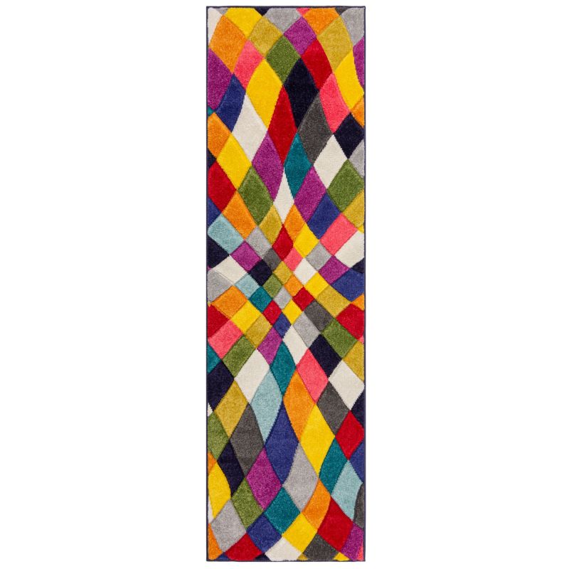 Tapis couloir entrée Multicolore Rhumba