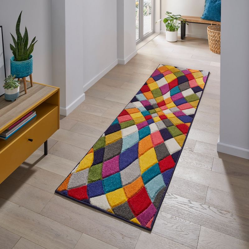 Tapis couloir entrée Multicolore Rhumba