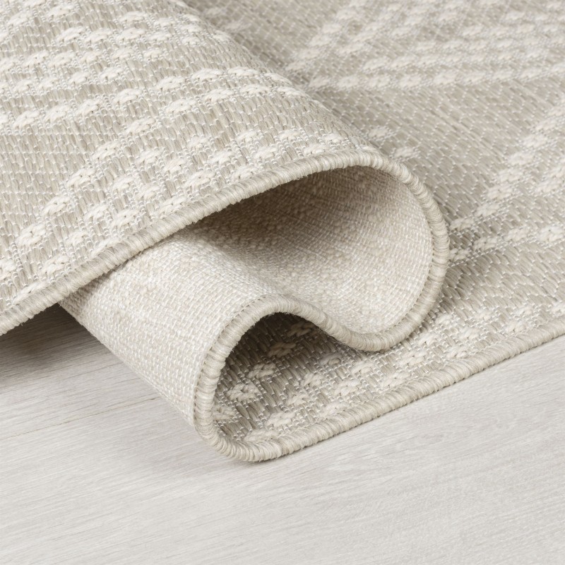 Tapis d'extérieur en fibre synthétique Seed naturel