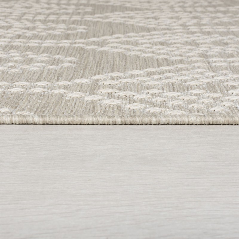 Tapis d'extérieur en fibre synthétique Seed naturel