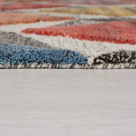 Tapis pure laine Géométrique Moda multicolore Yara Tapis pure laine Géométrique Moda multicolore Yara