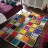 Tapis Design Cubes Multicolore Waltz