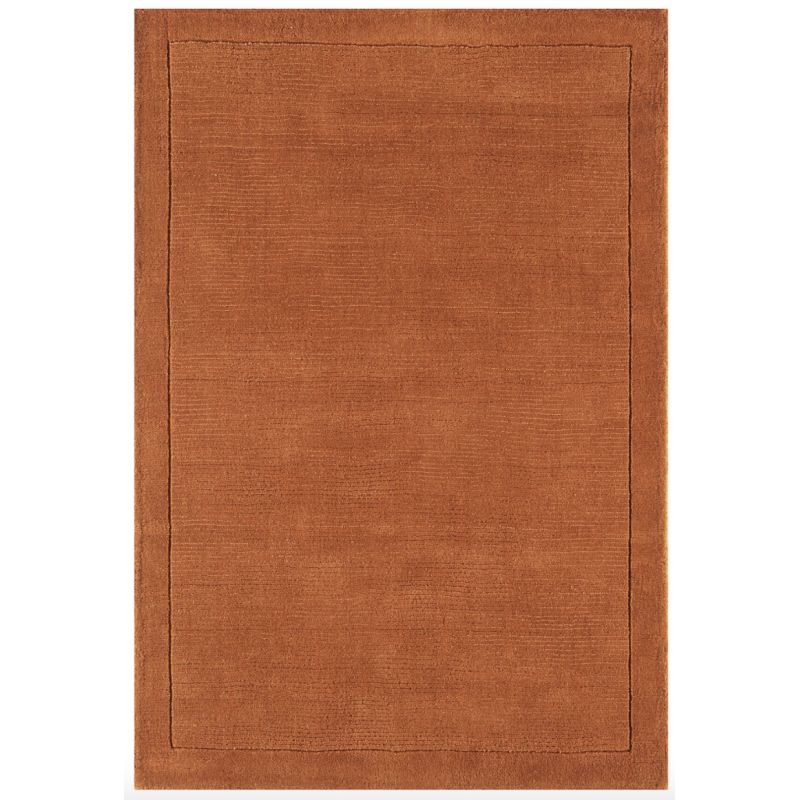 Tapis Contemporain Terracotta en Laine Uni York - JOSEPH LEBON