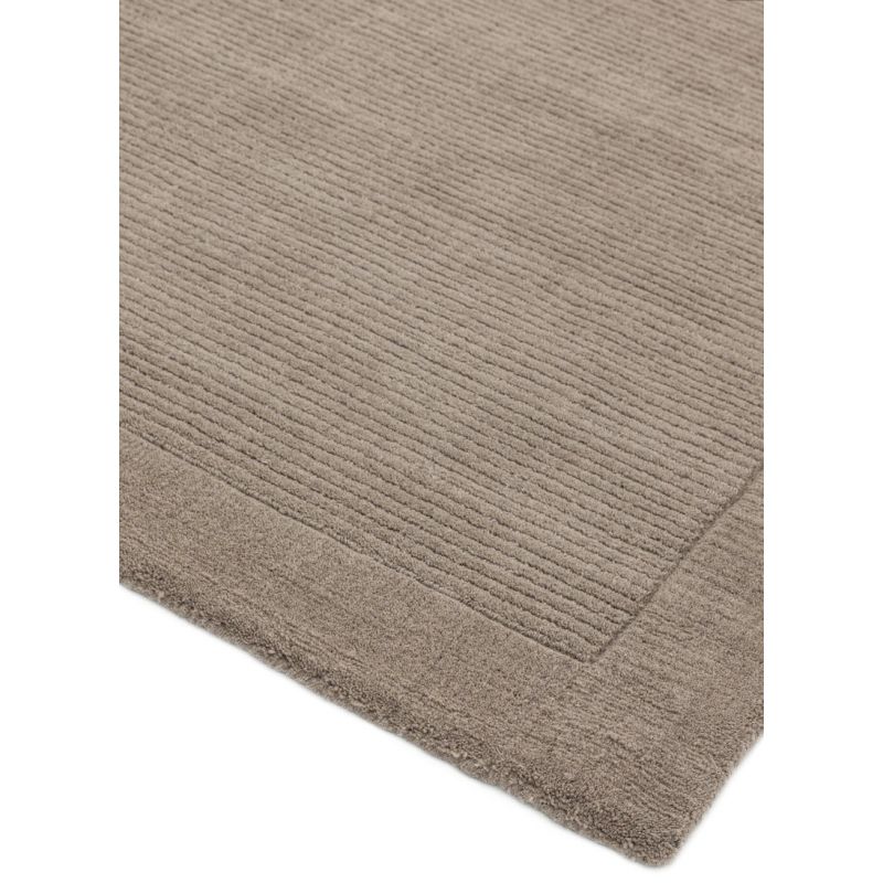 Tapis de salon Contemporain Taupe en Laine Uni York