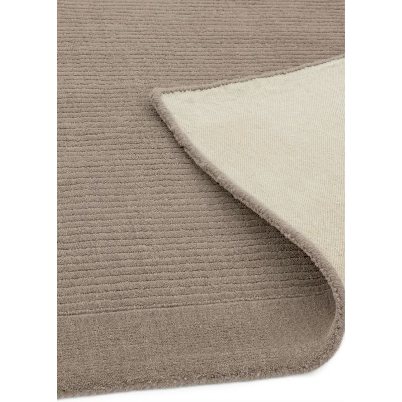 Tapis de salon Contemporain Taupe en Laine Uni York