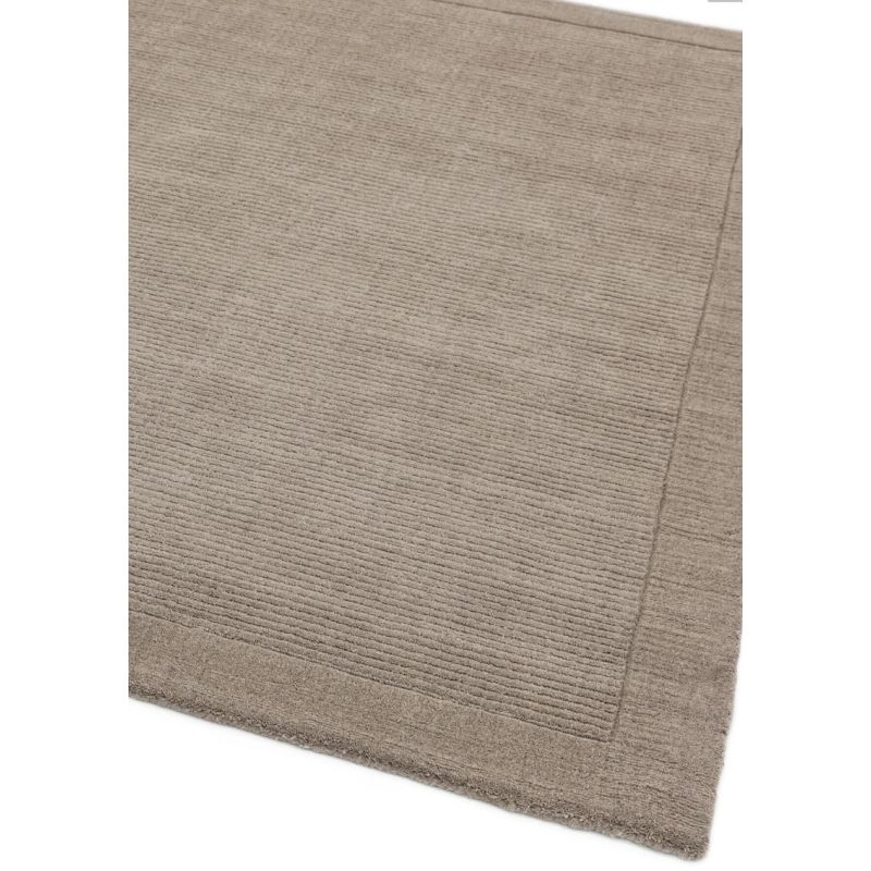 Tapis de salon Contemporain Taupe en Laine Uni York