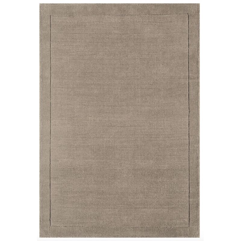 Tapis de salon Contemporain Taupe en Laine Uni York