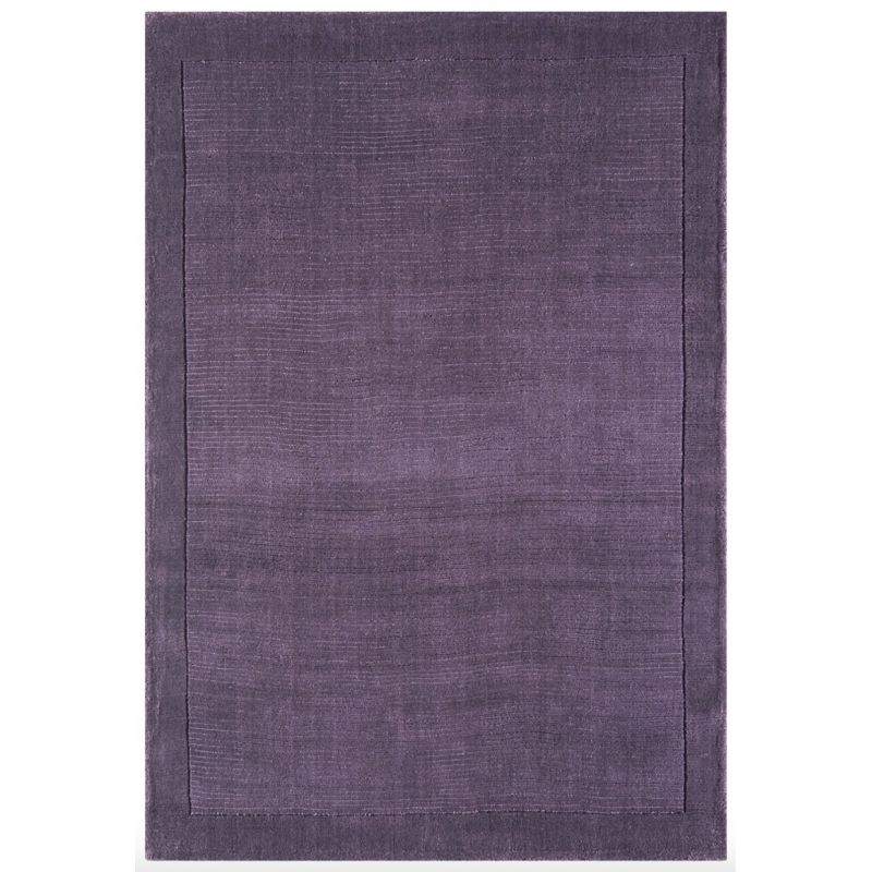 Tapis de salon Uni Violet Profond en Laine York 