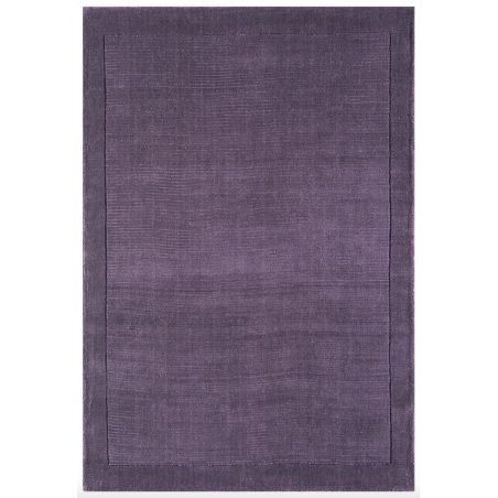 Tapis de salon Uni Violet Profond en Laine York 