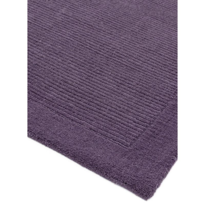 Tapis de salon Uni Violet Profond en Laine York 