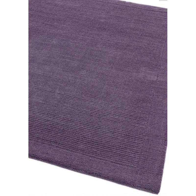Tapis de salon Uni Violet Profond en Laine York 