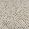 Tapis original Minerals en laine effet bulles Beige Gris Clair matière