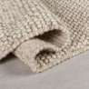 Tapis original Minerals en laine effet bulles Beige Gris Clair dos