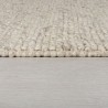 Tapis original Minerals en laine effet bulles Beige Gris Clair coté