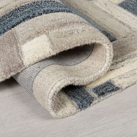 Tapis de couloir motifs Géométrique Moda bleu et gris Russo Tapis de couloir motifs Géométrique Moda bleu et gris Russo